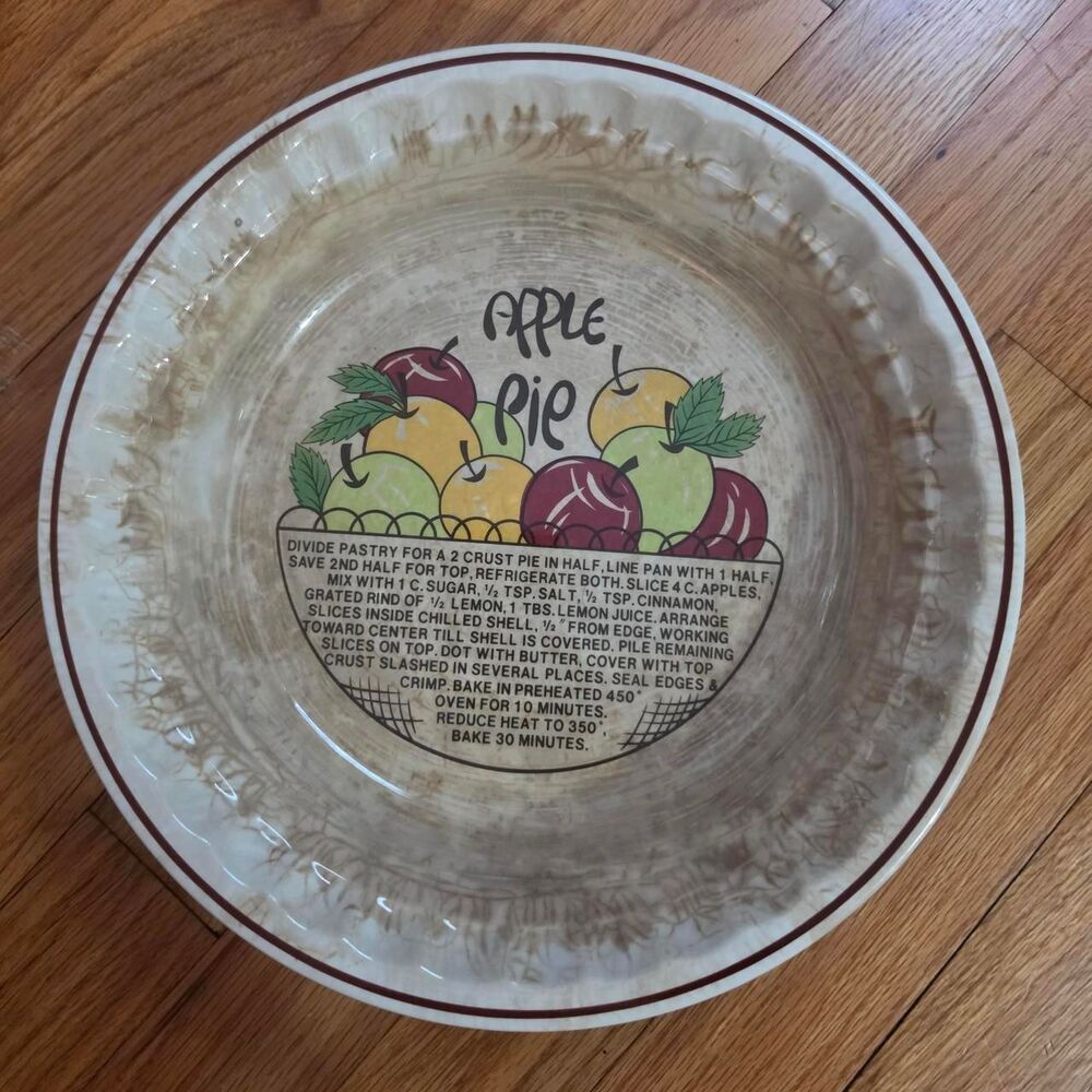Hankook Apple Pie Plate Baking Dish Pie Recipe